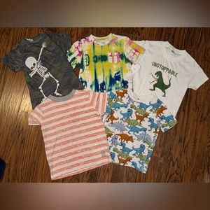 •Set of 5• Toddler Graphic Tees (Youth XS/4-5)